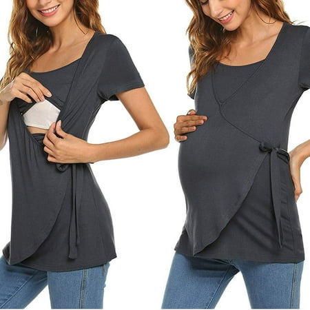 Tangnade Maternity Clothes Fashion Women Pregnant Maternity Nursing Stripe Breastfeeding Top T-Shirt Blouse
Tangnade Maternity Clothes Fashion Women Pregnant Maternity Nursing Stripe Breastfeeding Top T-Shirt Blouse
