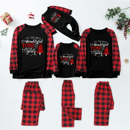 Merry Christmas Man Letter Set Long Sleeve Pajamas PJ s Plaid Family Matching Sleepwear Pants Set
Merry Christmas Man Letter Set Long Sleeve Pajamas PJ s Plaid Family Matching Sleepwear Pants Set
