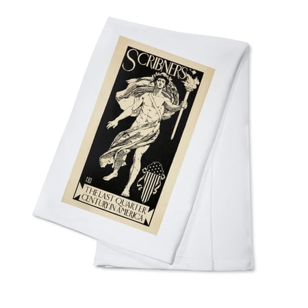 Scribner's Vintage Poster (artist: Cox) USA c. 1896 (100% Cotton Kitchen Towel)