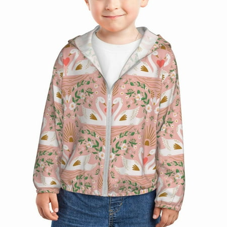 Lukts Swan Couple Print Children s Long-Sleeved Sun Protection Clothing Hooded Sweatshirts for Boys and Girls Outdoor Sports-4 Years
Lukts Swan Couple Print Children s Long-Sleeved Sun Protection Clothing Hooded Sweatshirts for Boys and Girls Outdoor Sports-4 Years