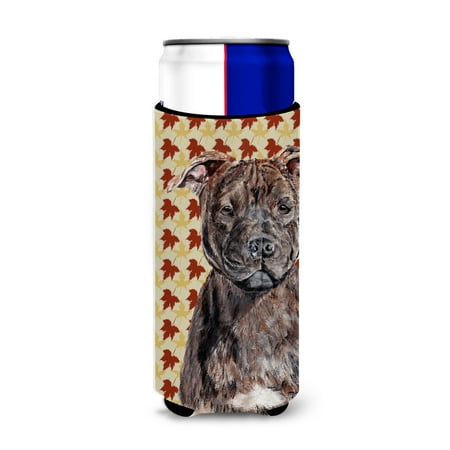Carolines Treasures SC9681MUK Staffordshire Bull Terrier Staffie Fall Leaves Ultra Hugger for slim cans Slim Can
Carolines Treasures SC9681MUK Staffordshire Bull Terrier Staffie Fall Leaves Ultra Hugger for slim cans Slim Can