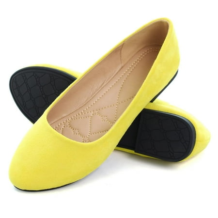 SAILING LU Suede Ballet Flats for Women Classic Basic Office Shoes Soft Slip-ons Yellow 210 US 10
SAILING LU Suede Ballet Flats for Women Classic Basic Office Shoes Soft Slip-ons Yellow 210 US 10