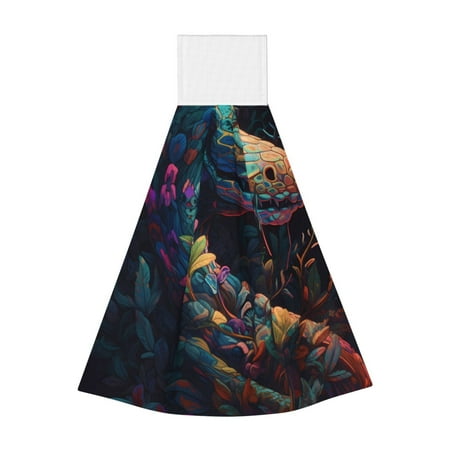 Adobk Colorful Patterned Snake Print Coral Velvet Hand Wipes Fashion Hanging Kitchen Towel for Bathroom Washcloth Absorbent Tie Towel
Adobk Colorful Patterned Snake Print Coral Velvet Hand Wipes Fashion Hanging Kitchen Towel for Bathroom Washcloth Absorbent Tie Towel