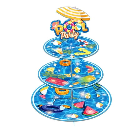 CC HOME Summer Pool Cupcake Stand 3 Tier Summer Pool Party Supplies Cake Stand for Kids Birthday Party Decorations
CC HOME Summer Pool Cupcake Stand 3 Tier Summer Pool Party Supplies Cake Stand for Kids Birthday Party Decorations