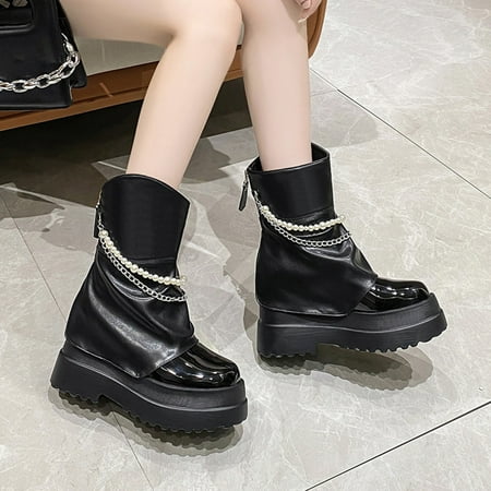 Zunfeo Women s Mid Calf Boots- Solid Slouch Casual Boots Guarantee Square Toe Boots Christmas Gifts Clearance Black 6
Zunfeo Women s Mid Calf Boots- Solid Slouch Casual Boots Guarantee Square Toe Boots Christmas Gifts Clearance Black 6