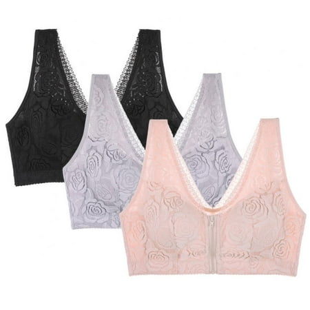 Valcatch 3 Pack Women s Zip Front Sports Bra Plus Size Thin Wirefree Full Coverage Lace Bra Shockproof Yoga Bralette
Valcatch 3 Pack Women s Zip Front Sports Bra Plus Size Thin Wirefree Full Coverage Lace Bra Shockproof Yoga Bralette