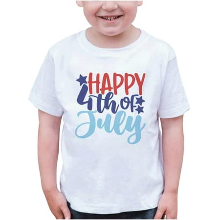 7 ate 9 Apparel Kids Patriotic 4th of July Shirt - Happy 4th of July Stars White T-Shirt 3T
7 ate 9 Apparel Kids Patriotic 4th of July Shirt - Happy 4th of July Stars White T-Shirt 3T