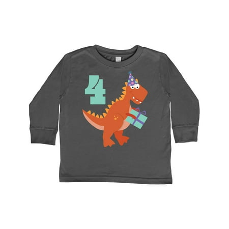 Inktastic 4th Birthday Dinosaur Gift Toddler Boy or Toddler Girl Long Sleeve T-Shirt
Inktastic 4th Birthday Dinosaur Gift Toddler Boy or Toddler Girl Long Sleeve T-Shirt
