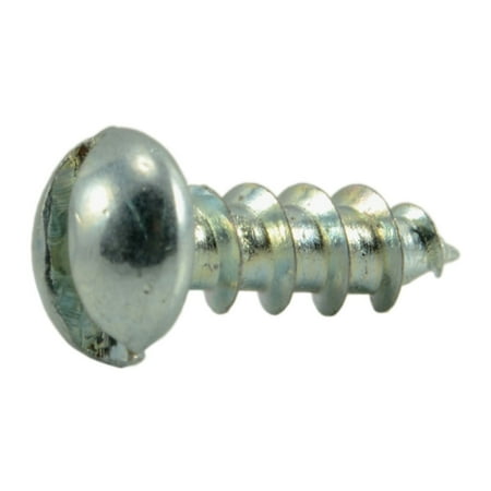 #2 x 1/4 Zinc Plated Steel Slotted Round Head Wood Screws (96 pcs.)