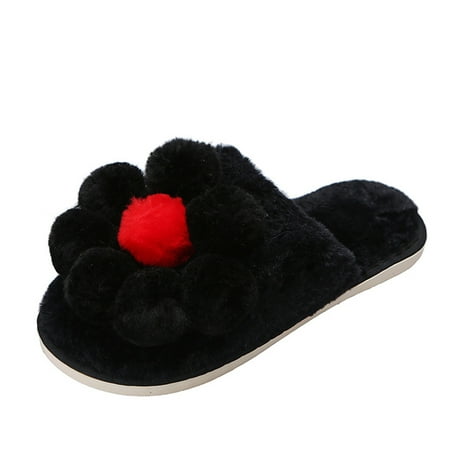 ZTTD Women s Fashion Colored Flower Decorated Plush Warm Closed-Toe Shoes Slippers Women s Slipper A
ZTTD Women s Fashion Colored Flower Decorated Plush Warm Closed-Toe Shoes Slippers Women s Slipper A