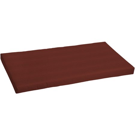 Better Homes and Gardens Outdoor Deep Seat Bench Cushion, Red Texture