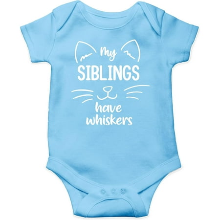 My Siblings Have Whiskers Baby Bodysuit Funny Cute Infant Outfit Romper Clothing Boys Girls
My Siblings Have Whiskers Baby Bodysuit Funny Cute Infant Outfit Romper Clothing Boys Girls