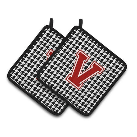 Carolines Treasures CJ1021-VPTHD Letter V Monogram - Houndstooth Black Pair of Pot Holders 7.5HX7.5W multicolor
Carolines Treasures CJ1021-VPTHD Letter V Monogram - Houndstooth Black Pair of Pot Holders 7.5HX7.5W multicolor