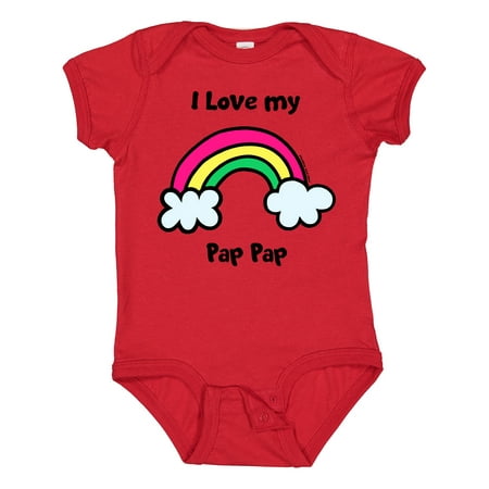 Inktastic I Love My Pap Pap Gift Baby Boy or Baby Girl Bodysuit