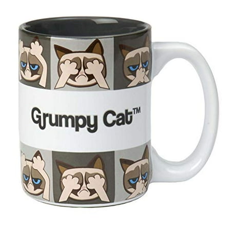PetRageous Grumpy Cat Designs Grumpy Cat Mug Gray 18oz
PetRageous Grumpy Cat Designs Grumpy Cat Mug Gray 18oz