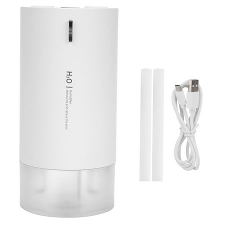 430ML Mini Double Spray Humidifier Car Digital Air Humidifier Night Light USB ChargingWhite
430ML Mini Double Spray Humidifier Car Digital Air Humidifier Night Light USB ChargingWhite