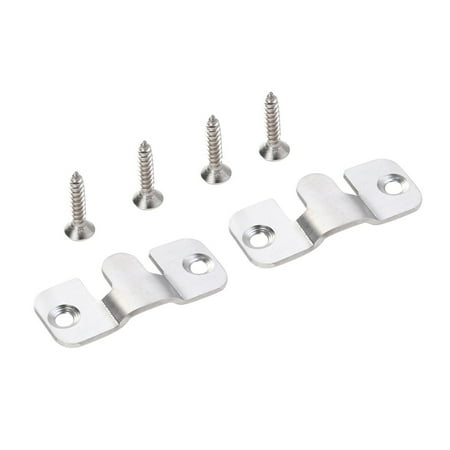 NUOLUX 2 PCS Hanging Picture Painting Mirror Hooks Stainless Steel Interlocking Hangers Photo Frame Hooks with Screws (Silver)
NUOLUX 2 PCS Hanging Picture Painting Mirror Hooks Stainless Steel Interlocking Hangers Photo Frame Hooks with Screws (Silver)