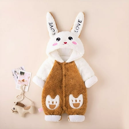 LEEy-world Newborn Infant Baby Girl Boy Cute Animal Long Sleeves Rabbit Ears Fleece Hooded Button Romper Girls Heavy Weight Jacket Coffee
LEEy-world Newborn Infant Baby Girl Boy Cute Animal Long Sleeves Rabbit Ears Fleece Hooded Button Romper Girls Heavy Weight Jacket Coffee