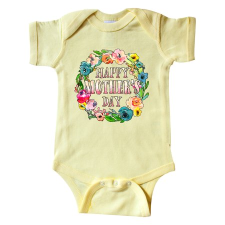 Inktastic Happy Mother s Day- flowers Gift Baby Boy or Baby Girl Bodysuit