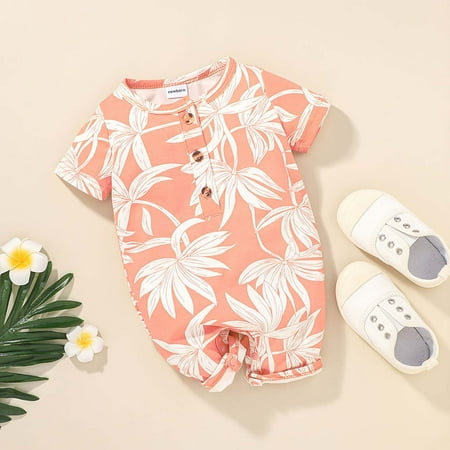 BadyminCSL Toddler Kids Baby Girls Boys Cute Romper With Leaf Print Short Sleeve Jumpsuit
BadyminCSL Toddler Kids Baby Girls Boys Cute Romper With Leaf Print Short Sleeve Jumpsuit