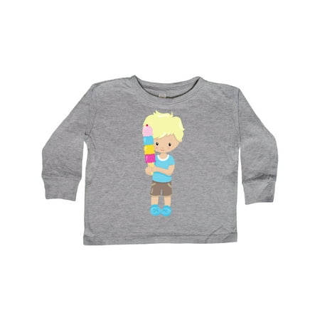 Inktastic Boy With Ice Cream Blond Hair Blue Shirt Shorts Gift Toddler Boy Girl Long Sleeve T-Shirt
Inktastic Boy With Ice Cream Blond Hair Blue Shirt Shorts Gift Toddler Boy Girl Long Sleeve T-Shirt