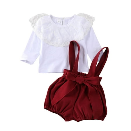 Izhansean 2PCS Christmas Toddler Baby Girls Clothes Lace Tops T-shirt+Overalls Pants Set White 6-12 Months
Izhansean 2PCS Christmas Toddler Baby Girls Clothes Lace Tops T-shirt+Overalls Pants Set White 6-12 Months