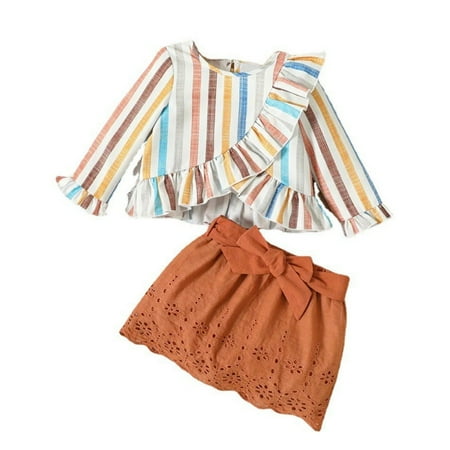 Juniors Outfits for Teen Girls Baby Girls Cotton Autumn Long Sleeve Striped Tops Skirts Set Clothes
Juniors Outfits for Teen Girls Baby Girls Cotton Autumn Long Sleeve Striped Tops Skirts Set Clothes