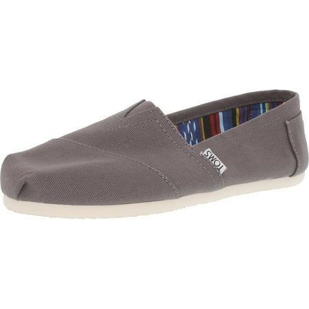 Toms Women s Classic Canvas Ash Ankle-High Slip-On Shoes - 8M