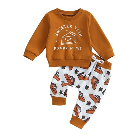 Qtinghua Toddler Baby Boy Thanksgiving Clothes Letter & Pie Print Long Sleeve Pullover Elastic Waist Pants 2Pcs Warm Outfits Brown 18-24 Months
Qtinghua Toddler Baby Boy Thanksgiving Clothes Letter & Pie Print Long Sleeve Pullover Elastic Waist Pants 2Pcs Warm Outfits Brown 18-24 Months