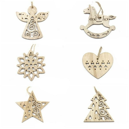 BOOMTB Set of 6 Wooden Hanging Hollow Snowflakes Pendants Xmas Tree Ornaments Christmas
BOOMTB Set of 6 Wooden Hanging Hollow Snowflakes Pendants Xmas Tree Ornaments Christmas