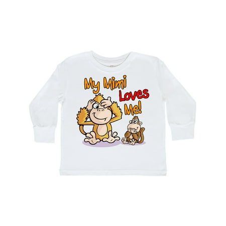 Inktastic My Mimi Loves Me Monkey Gift Toddler Boy or Toddler Girl Long Sleeve T-Shirt
Inktastic My Mimi Loves Me Monkey Gift Toddler Boy or Toddler Girl Long Sleeve T-Shirt