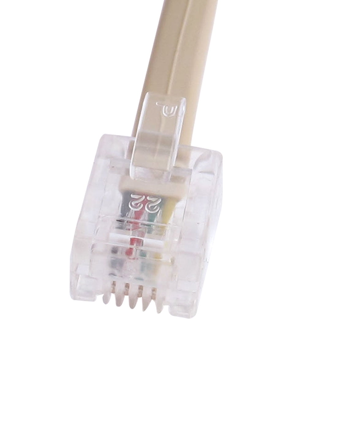 16.4ft Longueur 6P4C RJ11 Cable Modem fax Extension Beige Ligne