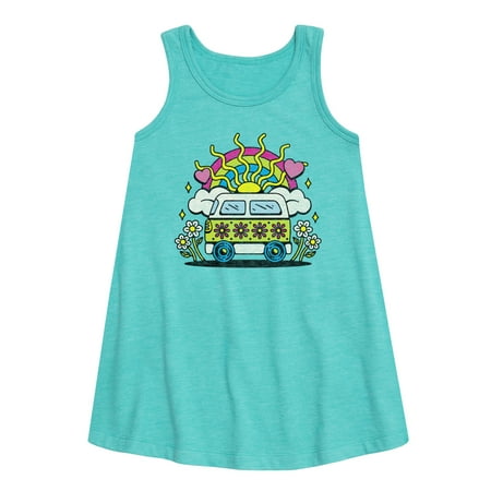 Instant Message - Groovy Van With Flowers And Rainbow - Toddler & Youth Girls A-line Dress
Instant Message - Groovy Van With Flowers And Rainbow - Toddler & Youth Girls A-line Dress