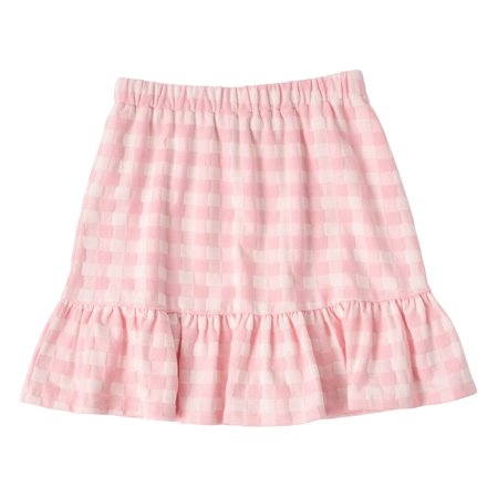 KIDPIK Girls Pull On Gingham Check Ruffle Skirt Size: 2T - XXL (16)