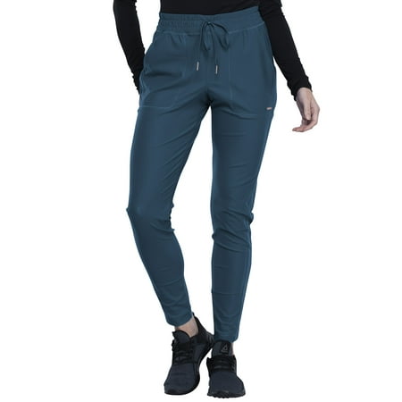 Cherokee Form Women s Scrubs Pant Mid-Rise Tapered Leg Drawstring CK090
