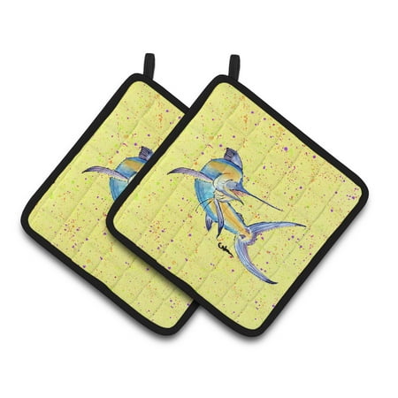Carolines Treasures 8533PTHD Blue Marlin on Yellow Pair of Pot Holders 7.5HX7.5W multicolor
Carolines Treasures 8533PTHD Blue Marlin on Yellow Pair of Pot Holders 7.5HX7.5W multicolor
