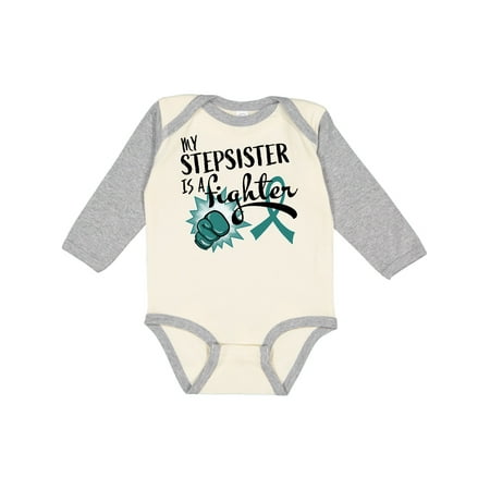 Inktastic Ovarian Cancer Awareness My Stepsister is a Fighter Gift Baby Boy or Baby Girl Long Sleeve Bodysuit
Inktastic Ovarian Cancer Awareness My Stepsister is a Fighter Gift Baby Boy or Baby Girl Long Sleeve Bodysuit