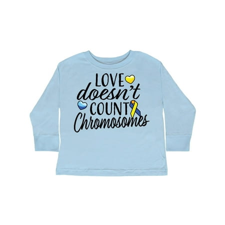 Inktastic Love Doesnt Count Chromosomes with Yellow and Blue Ribbon Gift Toddler Boy or Toddler Girl Long Sleeve T-Shirt
Inktastic Love Doesnt Count Chromosomes with Yellow and Blue Ribbon Gift Toddler Boy or Toddler Girl Long Sleeve T-Shirt