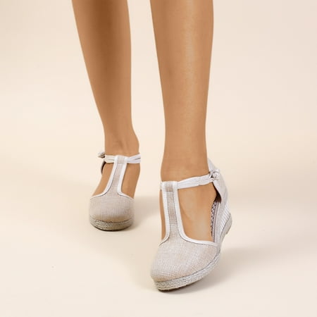 Sawvnm Womens Wedge Sandals Closed Toe Buckle Strap Comfortable Casual Summer Platforms Early Access Deals Beige US:5.5
Sawvnm Womens Wedge Sandals Closed Toe Buckle Strap Comfortable Casual Summer Platforms Early Access Deals Beige US:5.5