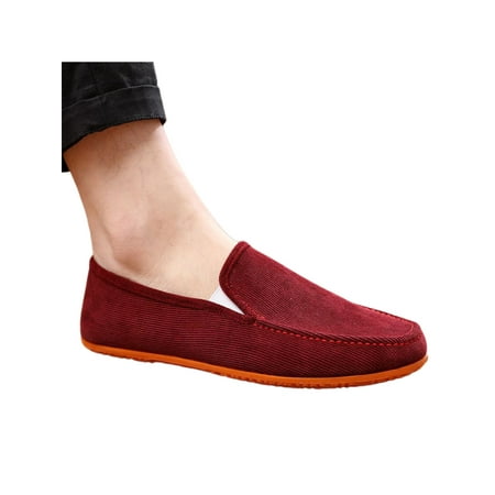 Woobling Mens Flats Non-slip Loafers Slip On Casual Shoe Men Loafer Lightweight Walking Shoes Comfort Corduroy Wine Red 8.5
Woobling Mens Flats Non-slip Loafers Slip On Casual Shoe Men Loafer Lightweight Walking Shoes Comfort Corduroy Wine Red 8.5