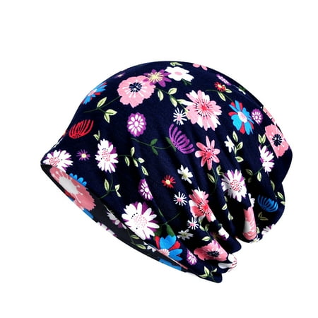 Cptfadh Women s Summer Cotton Printed Bibs + Hoods Dual pPrpose Cap