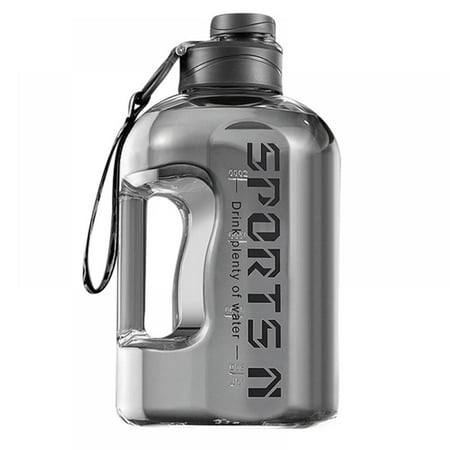 

Gym Sport Water Bottler With Handle 57oz BPA Free Motivational Leakproof Large Motivational Water Jug Food-Safe Leakproof Drinking Bottle with Handle Gallon Sports Water Bottles