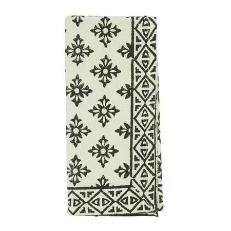 Saro Lifestyle 1505.BW20S 20 in. Block Printed Square Table Napkins Black & White - Set of 4
Saro Lifestyle 1505.BW20S 20 in. Block Printed Square Table Napkins Black & White - Set of 4
