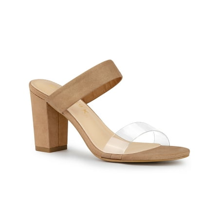Allegra K Women s Dual Clear Strap Chunky Heels Mules Slides Sandals
Allegra K Women s Dual Clear Strap Chunky Heels Mules Slides Sandals