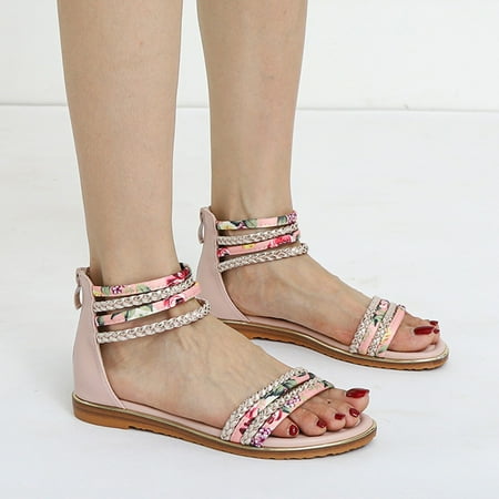 Cathalem Ladies Fashion Casual Vacation Travel Floral Beach Flat Roman Shoes Women s Sandals Size 12 Womens Sandals Pink 7
Cathalem Ladies Fashion Casual Vacation Travel Floral Beach Flat Roman Shoes Women s Sandals Size 12 Womens Sandals Pink 7
