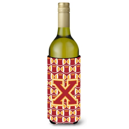 Carolines Treasures CJ1070-XLITERK Letter X Football Cardinal and Gold Wine Bottle Beverage Insulator Hugger Wine
Carolines Treasures CJ1070-XLITERK Letter X Football Cardinal and Gold Wine Bottle Beverage Insulator Hugger Wine