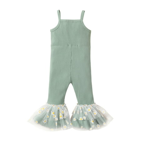 WakeUple 0-4Years Baby Kid Girls Jumpsuit Spaghetti Straps Flower Print Tulle Patchwork Flare Pants
WakeUple 0-4Years Baby Kid Girls Jumpsuit Spaghetti Straps Flower Print Tulle Patchwork Flare Pants