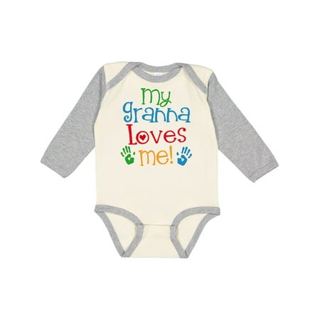 Inktastic Granna Loves Me Grandkid Outfit Gift Baby Boy or Baby Girl Long Sleeve Bodysuit
Inktastic Granna Loves Me Grandkid Outfit Gift Baby Boy or Baby Girl Long Sleeve Bodysuit