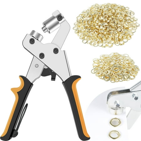 Grommet Tool Kit High Carbon Steel Manual Hole Punch Pliers with 500pcs 10-11mm Grommets for PVC Banner Tarpaulin Cardboard
Grommet Tool Kit High Carbon Steel Manual Hole Punch Pliers with 500pcs 10-11mm Grommets for PVC Banner Tarpaulin Cardboard