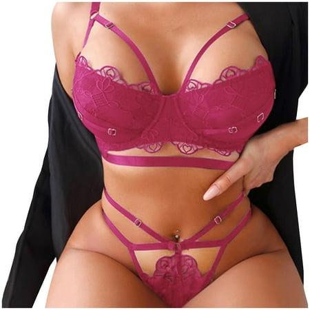 MRULIC intimates for women Ladies Fashion Watersoluble Lace Underwear Bandage ThreePoint Set Hot Pink + XL
MRULIC intimates for women Ladies Fashion Watersoluble Lace Underwear Bandage ThreePoint Set Hot Pink + XL